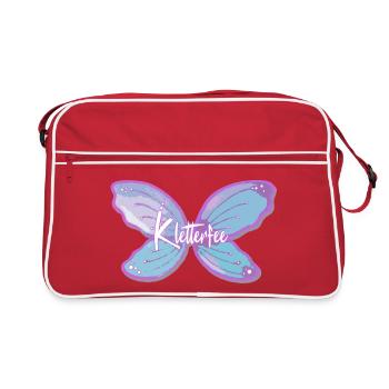 Kletterfee Klettern Bouldern - Retro Tasche - Rot/Weiß - Vorne
