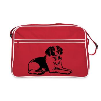 Epagneul Breton - Sac Retro - rouge/blanc - Devant
