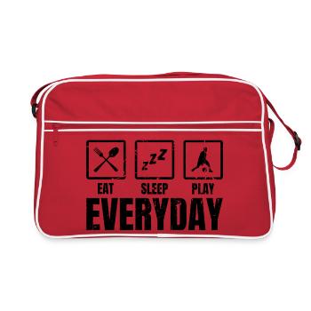 Manger dormir Jouer au basketball - Sac Retro - rouge/blanc - Devant