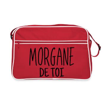 Morgane de toi, amoureux, fou amoureux - Sac Retro - rouge/blanc - Devant