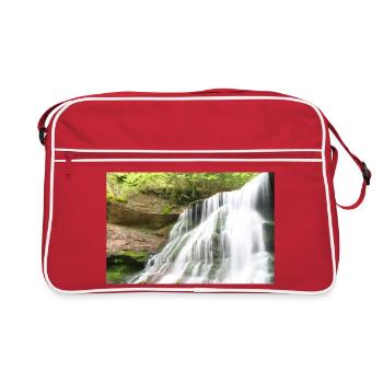 Waterfall Waldzauber / Hörschbach - Retro Bag - red/white - Front