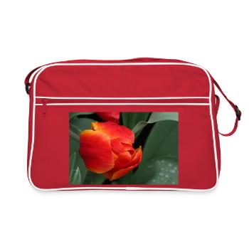Fraîcheur piquante des tulipes - Sac Retro - rouge/blanc - Devant