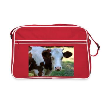 Cow Poster - Retro Bag - red/white - Front