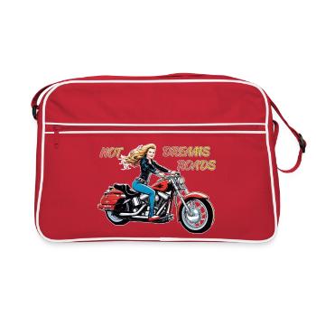 Girl Hot Dreams Roads - Retro Bag - red/white - Front