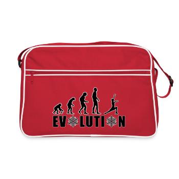 EVOLUTION PATINAGE ARTISTIQUE HIVER NEIGE - Sac Retro - rouge/blanc - Devant