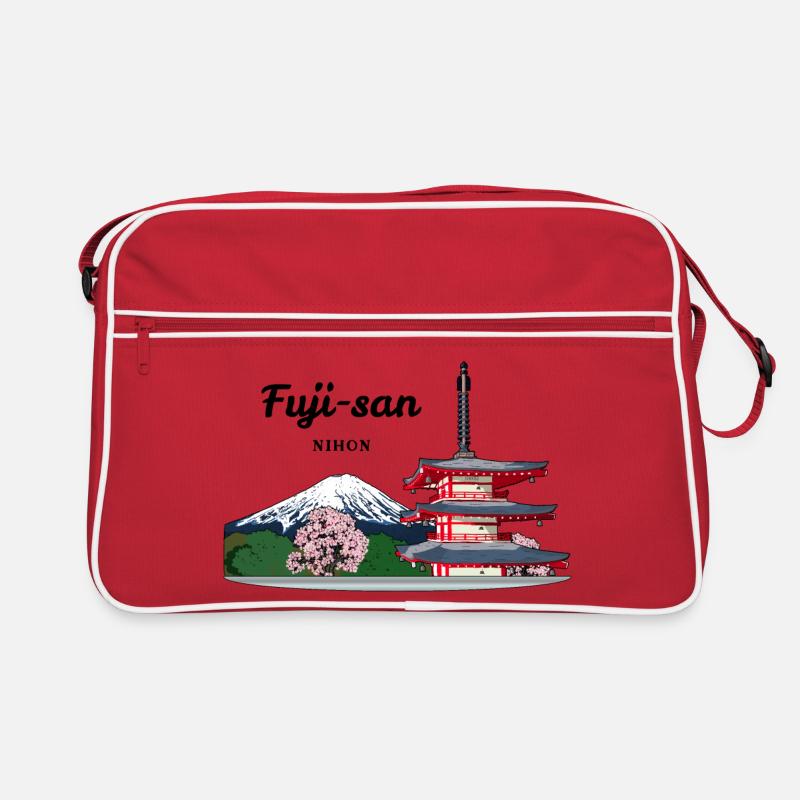 Berg Fuji, Japan, Pagode Retro Tasche