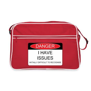 I have Issues - Retro Bag - red/white - Front