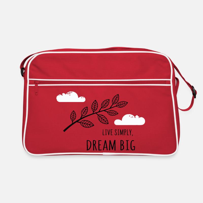 Live Simply, Dream Big Retro Bag