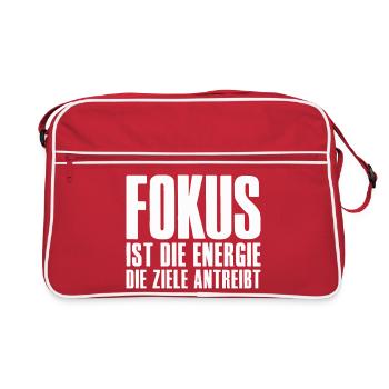 Success Saying for Founder Entrepreneur Startup - Retro Bag - red/white - Front