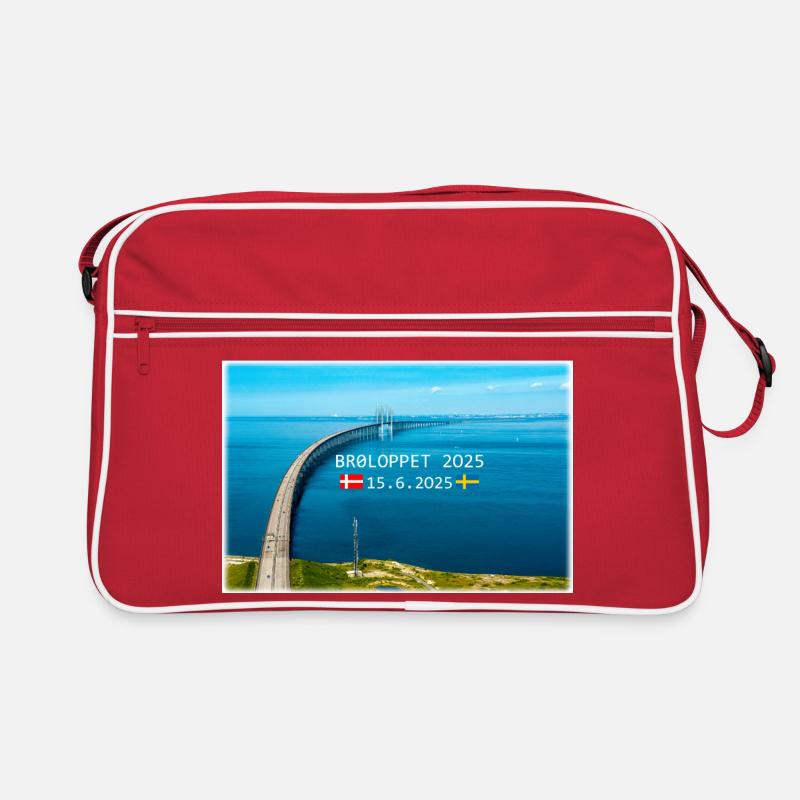 BROLOPPET 2025 - Retro Tasche - Rot/Weiß