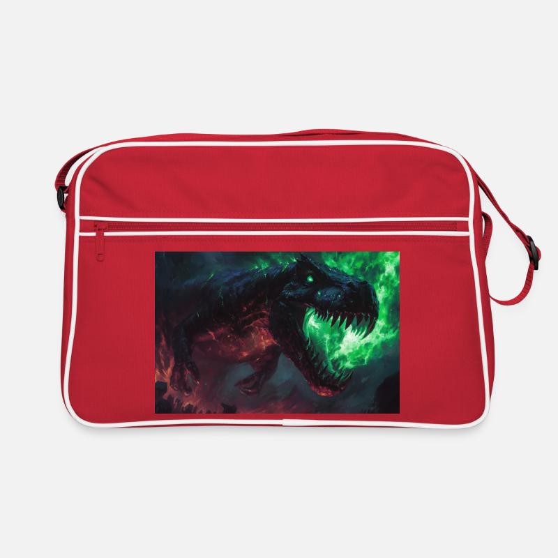 Poster Illustration Monster T-rex Retro Bag