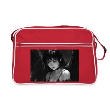 Poster Illustration Woman Angel - Retro Bag - red/white - Front
