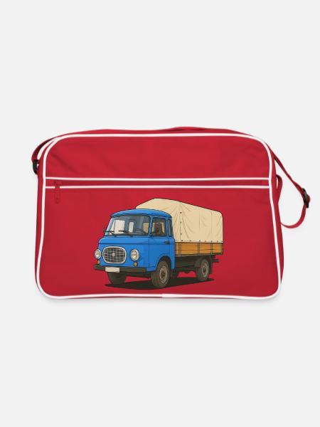 East Flatbed - Retro Bag - red/white - Front