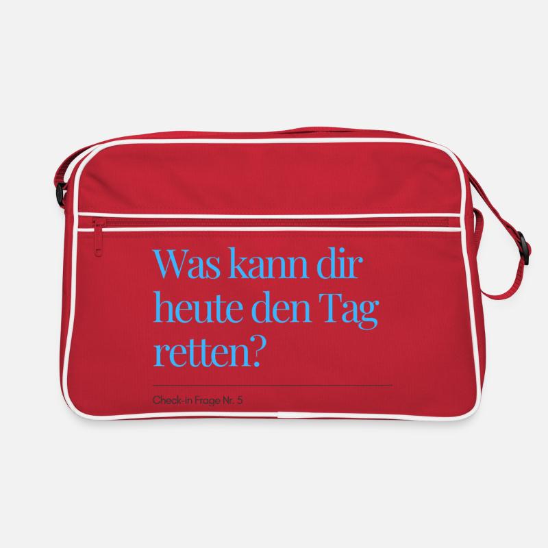 Check-in Frage Nr. 5 Retro Tasche
