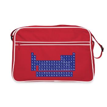 The periodic table of the elements - Retro Bag - red/white - Front