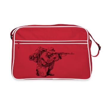 soldat - Sac Retro - rouge/blanc - Devant