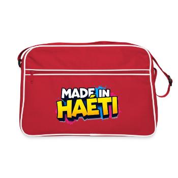 Made in Haïti Graffiti - Sac Retro - rouge/blanc - Devant
