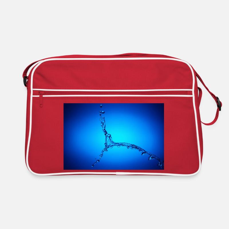 Blue Water Splash #2 Retro Bag
