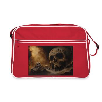 Dark fantasy horror illustration - Sac Retro - rouge/blanc - Devant