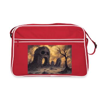Dark fantasy horror illustration - Sac Retro - rouge/blanc - Devant