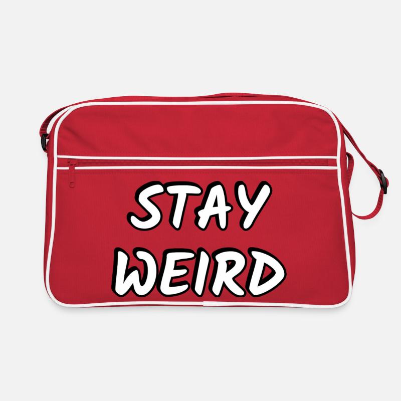 Restez Typographie Étrange et Audacieuse Sac Retro