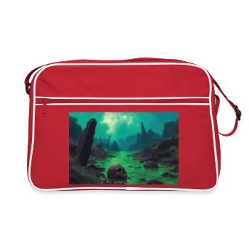 Dark fantasy horror illustration - Sac Retro - rouge/blanc - Devant
