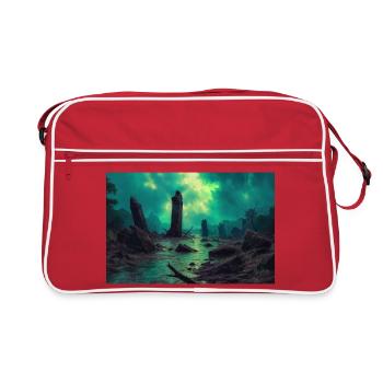 Dark fantasy illustration - Sac Retro - rouge/blanc - Devant