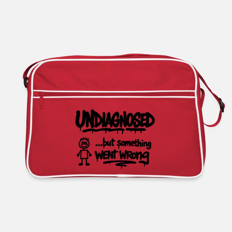Non diagnostiqué – mais quelque chose a mal tourné Spruch Sac Retro