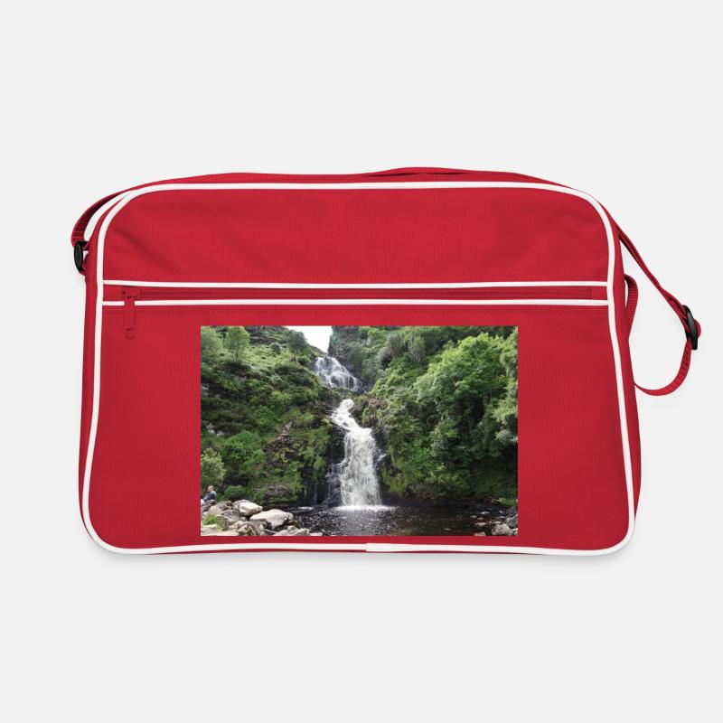 Emerald Forest Waterfall Retro Bag