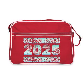 Eiskalt 2025 - Retro Tasche - Rot/Weiß - Vorne