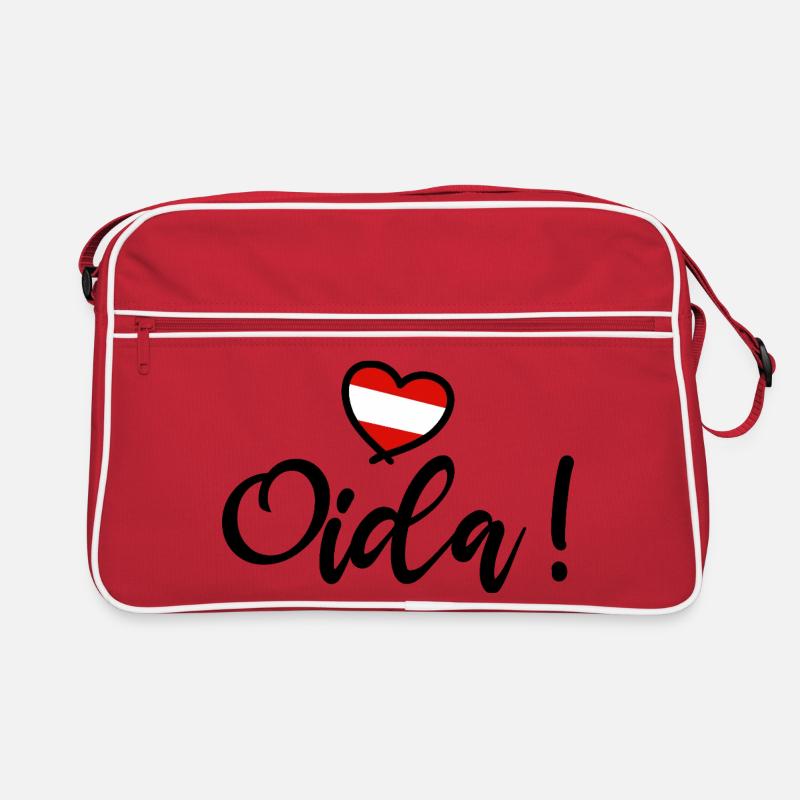 Oida! Austria Heart I love Austria Dialect Retro Bag