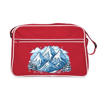 Monts de Berge - Sac Retro - rouge/blanc - Devant