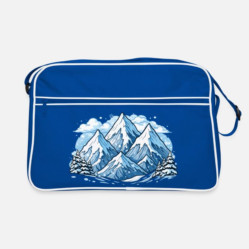 Berge Mountains Retro Tasche