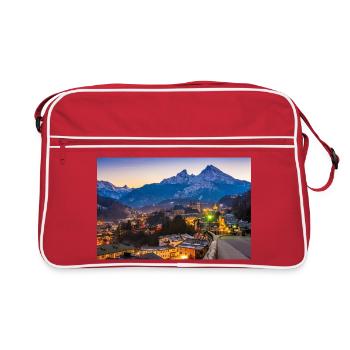 Berchtesgaden avec Watzmann - Sac Retro - rouge/blanc - Devant