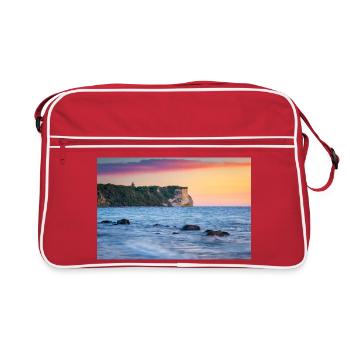 Lever de soleil au cap Arkona - Sac Retro - rouge/blanc - Devant