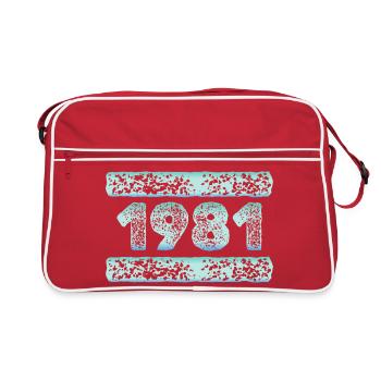 année 1981 - Sac Retro - rouge/blanc - Devant