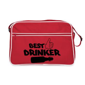 Best Drinker - Retro Bag - red/white - Front