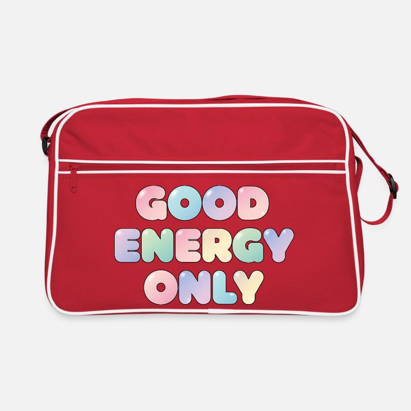 Good Energy Only Pastel Design Retro Bag