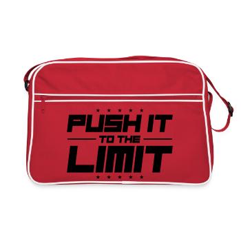 Push It To The Limit - Retro Bag - red/white - Front