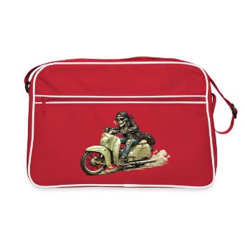 Schwalbe - Oldschool Biker IFA DDR - Sac Retro - rouge/blanc - Devant