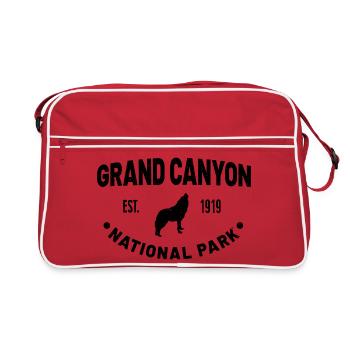 Grand Canyon Nationalpark gegründet 1919 - Retro Tasche - Rot/Weiß - Vorne