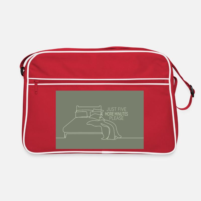 Juste cinq minutes de plus humour de chambre Sac Retro