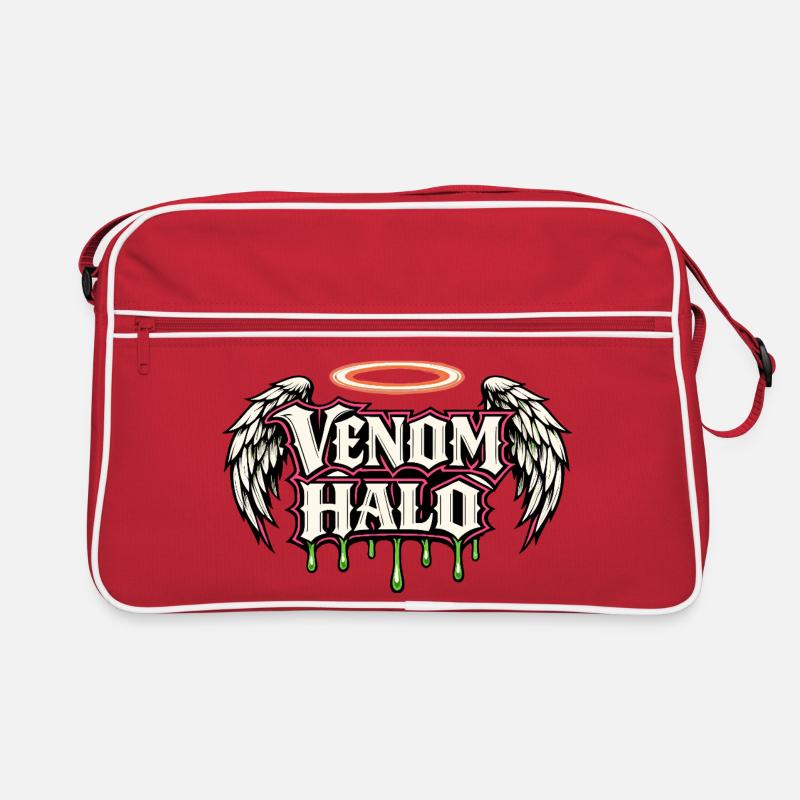 Halo Gothic Wings Dark Angel Statement Retro Tasche