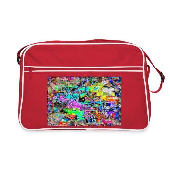 sprakaggy - Retro Tasche - Rot/Weiß - Vorne