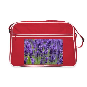 Lavender Field Dreamscape - Retro Bag - red/white - Front