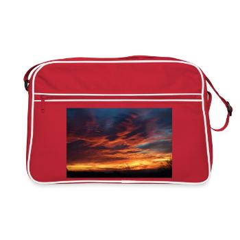 Sunset magic in the evening - Retro Bag - red/white - Front