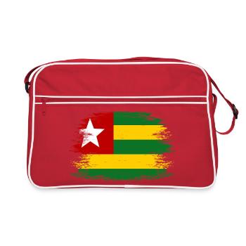 Togo_Flagge_used - Sac Retro - rouge/blanc - Devant