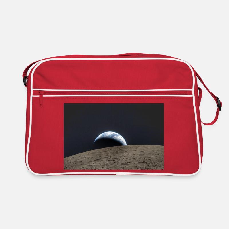 Terre sur la surface lunaire Sac Retro