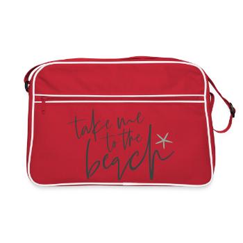 Take Me to the Beach - Retro Bag - red/white - Front