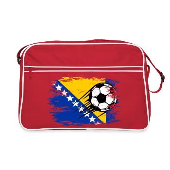 Bosnia Flag Football used - Retro Bag - red/white - Front